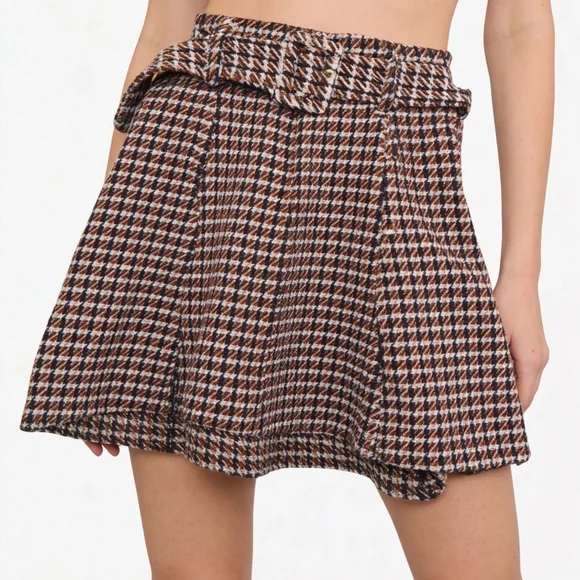 ZARA Tweed Flare Skirt - Picture 4 of 4